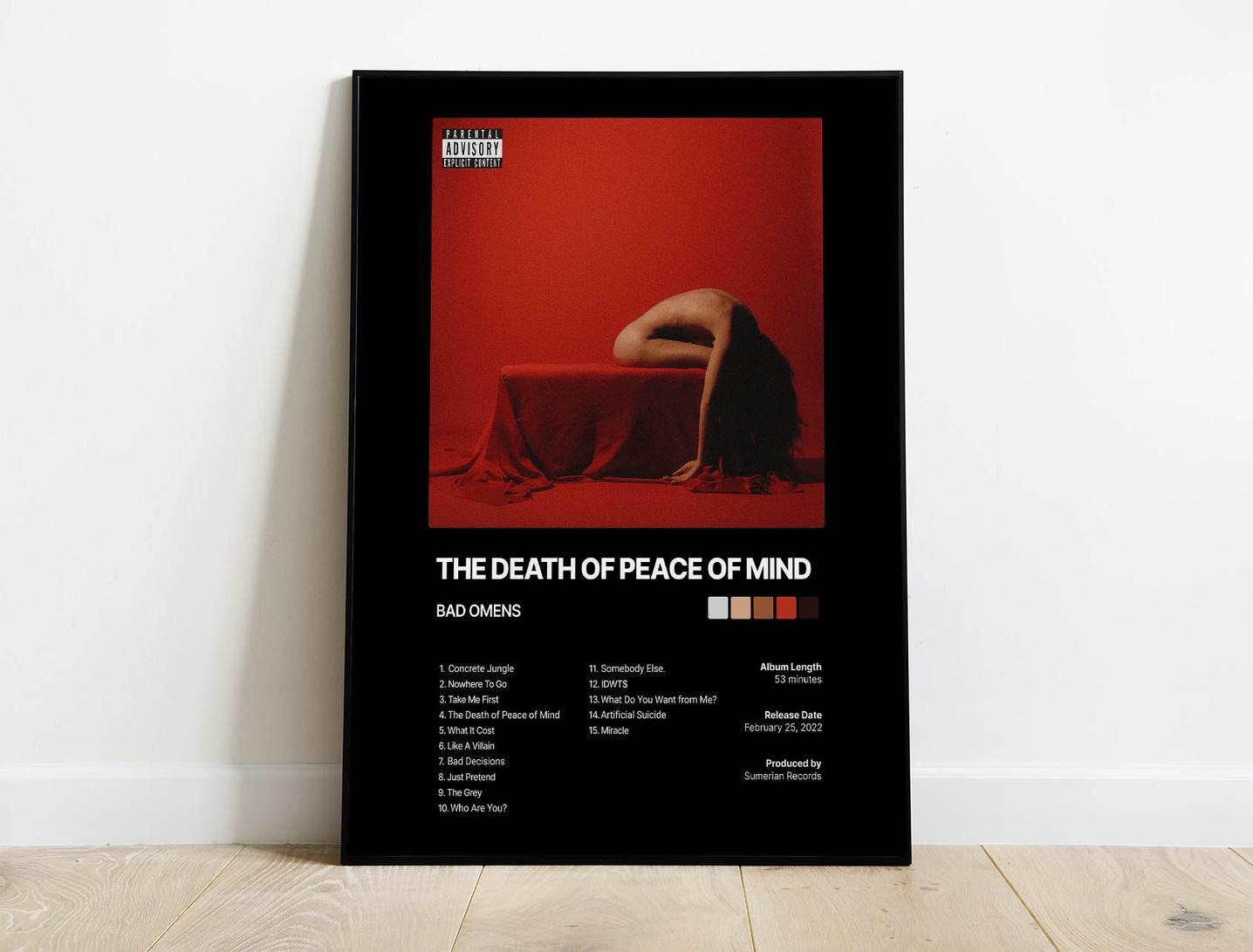 CD)THE DEATH OF PEACE OF MIND／BAD OMENS | APPS-BICENTENARIO